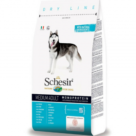 Schesir Adult Maintenance with Fish Monoprotein - пълноценна храна с месо риба, за кучета над 12 месечна възраст